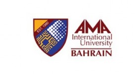 Ama International University of Bahrain Logo